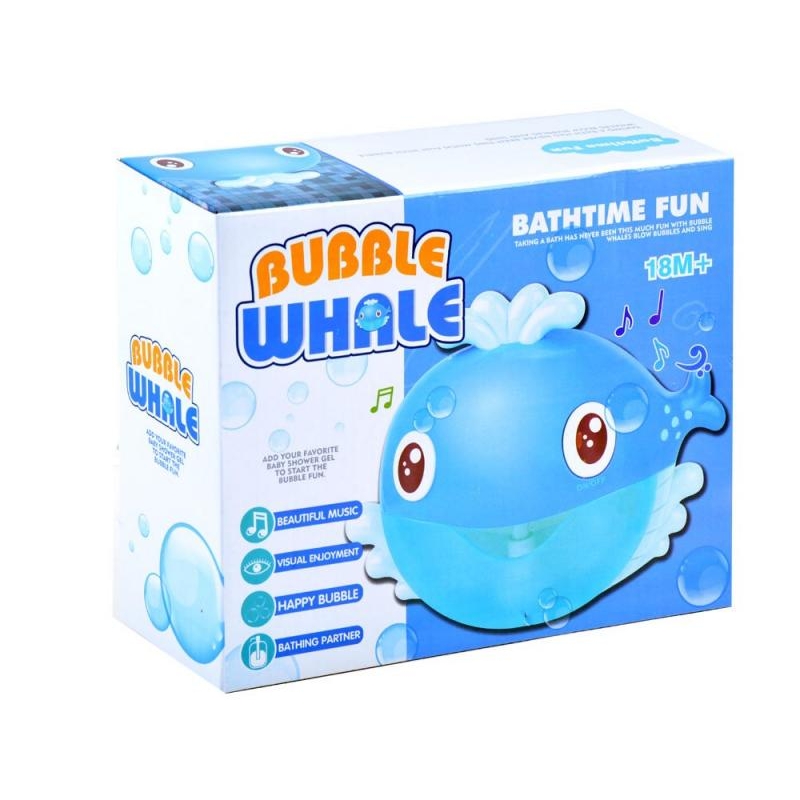 Bubble whale bath toy @