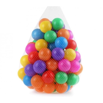 Coloured Balls, Diameter 6.5 cm - 50 pcs with transparent bag