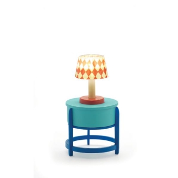 Мебель для кукольного дома - Лампа с тумбочкой