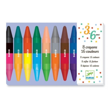 Colours - 8 twins crayons