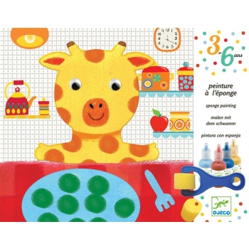 3-6 Sponge painting - Cuddly toy adventures
