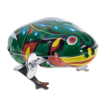 Wind Up metal jumping frog