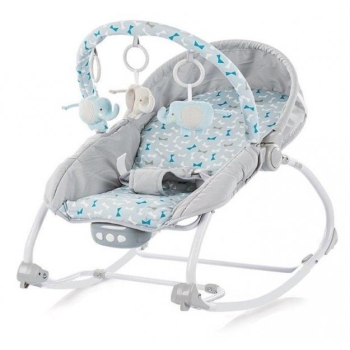 Infant rocking chair with music and vibration grey