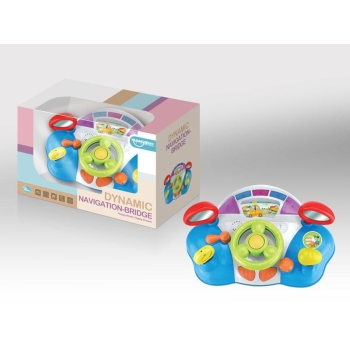 Kids driving toy steering wheel play with music