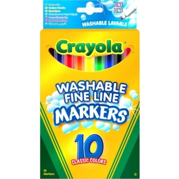 Crayola 10 Washable Fine Line Markers