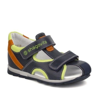 Leather Shoes for Boys Blue