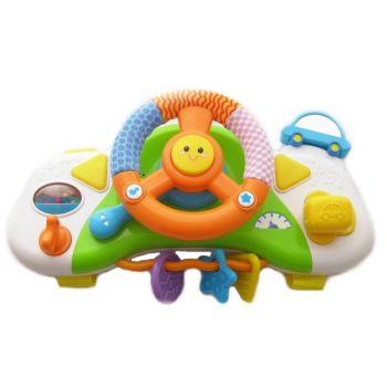 Kids driving toy steering wheel play with music Smily play
