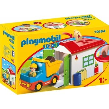 PLAYMOBIL 1.2.3.  Truck with Sorting Garage 