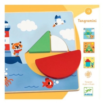 Развивающая деревянная игра - Tangramini