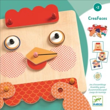 Educational wooden game - CreaFaces