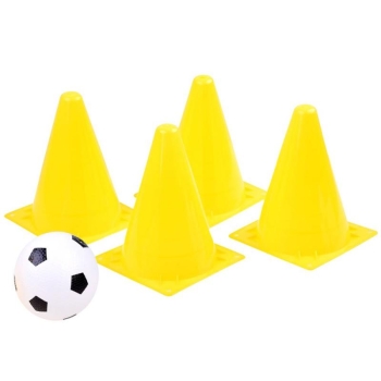 Cones Training posts 4 pcs + ball