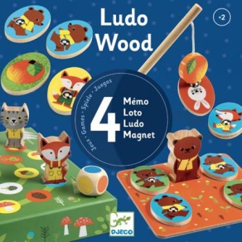 4 games - Ludo Wood