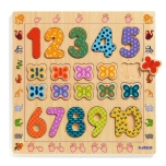 Wooden puzzle - 1 to 10