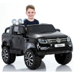 Детский электромобиль Volkswagen Amarok (EVA колеса) Черный Лакированный