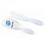 Hair brush with comb natural for baby