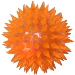 Мягкий резиновый мяч с шипами и светом, 50мм.