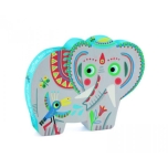 Silhouette puzzle - Haathee, Asian elephant 24 pcs
