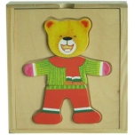 Brimarex Wooden Teddy Bear Single Puzzle