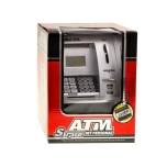 ATM silver piggy bank to save