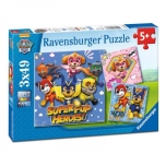 Ravensburger Puzzle - Paw Patrol, 3x49 pcs