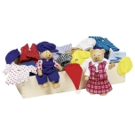 GOKI Flexible puppets - Bear dress-up box, Benna & Bennoh