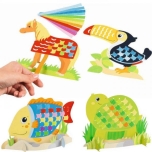 GOKI Paper weaving craft kit - animals, 4 pictures