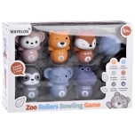 A set of rubber animals bowling ball ZOO for children