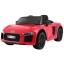 Детский электромобиль Audi R8 Spyder,  Красный Лакированный