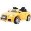 Детский электромобиль Audi TT (EVA колеса) Желтый Лакированный