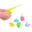 Rubber animals fishing rod, bath toy