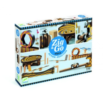 Игра с цепной реакцией Zig & Go,конструктор-головоломка 45деталей