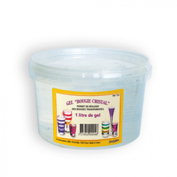Küünlageel läbipaistev 1L + Küünlatäht 6 tk 12 cm 
