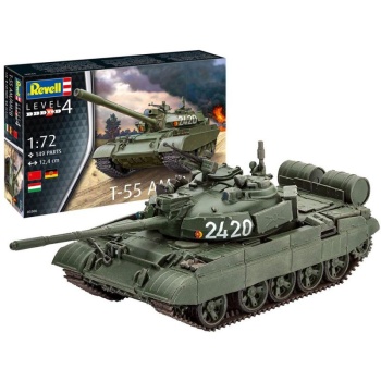Soviet Revell Tank T-55 model scale 1:72