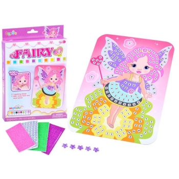 Mosaic cut-out sticker Fairy