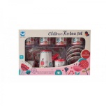 Metal tin plated tea set,14 pcs